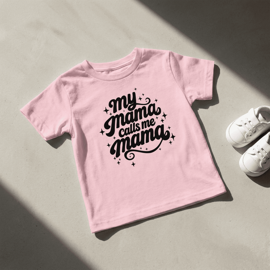 My Mama Calls Me Mama Short Sleeve Baby Tee