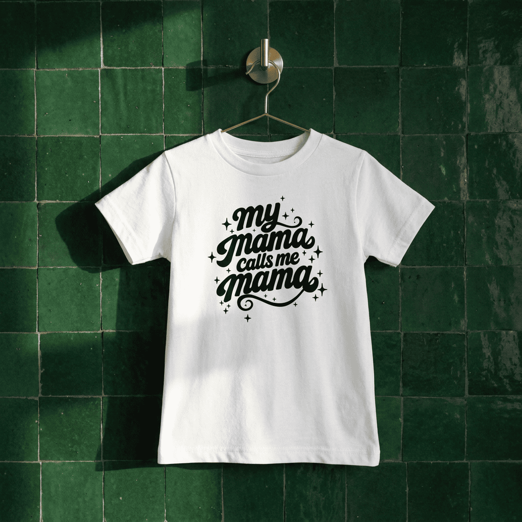 My Mama Calls Me Mama Short Sleeve Baby Tee