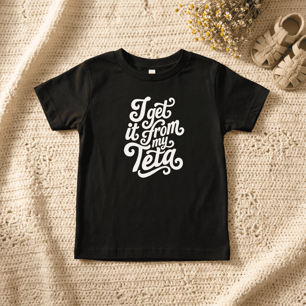 I Get It From My Teta Short Sleeve Baby Tee