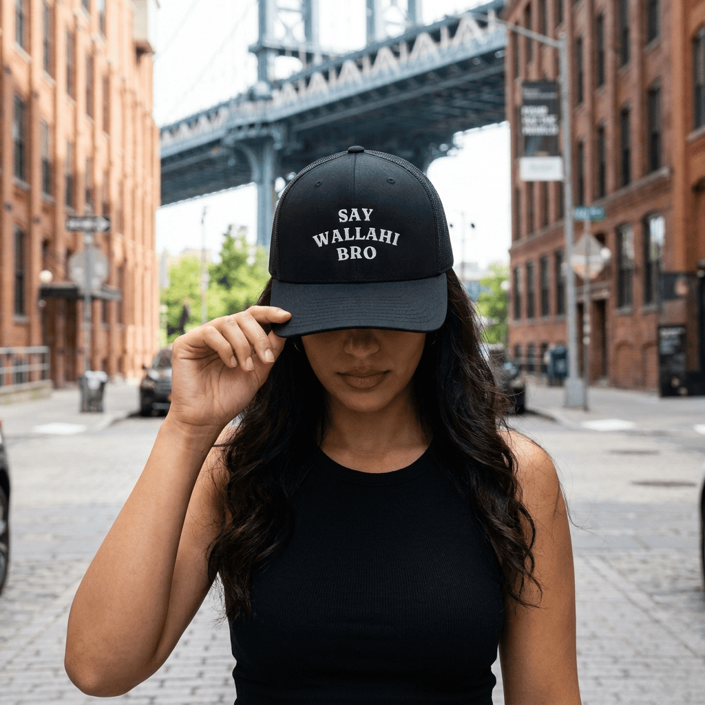Say Wallahi Bro Trucker Cap