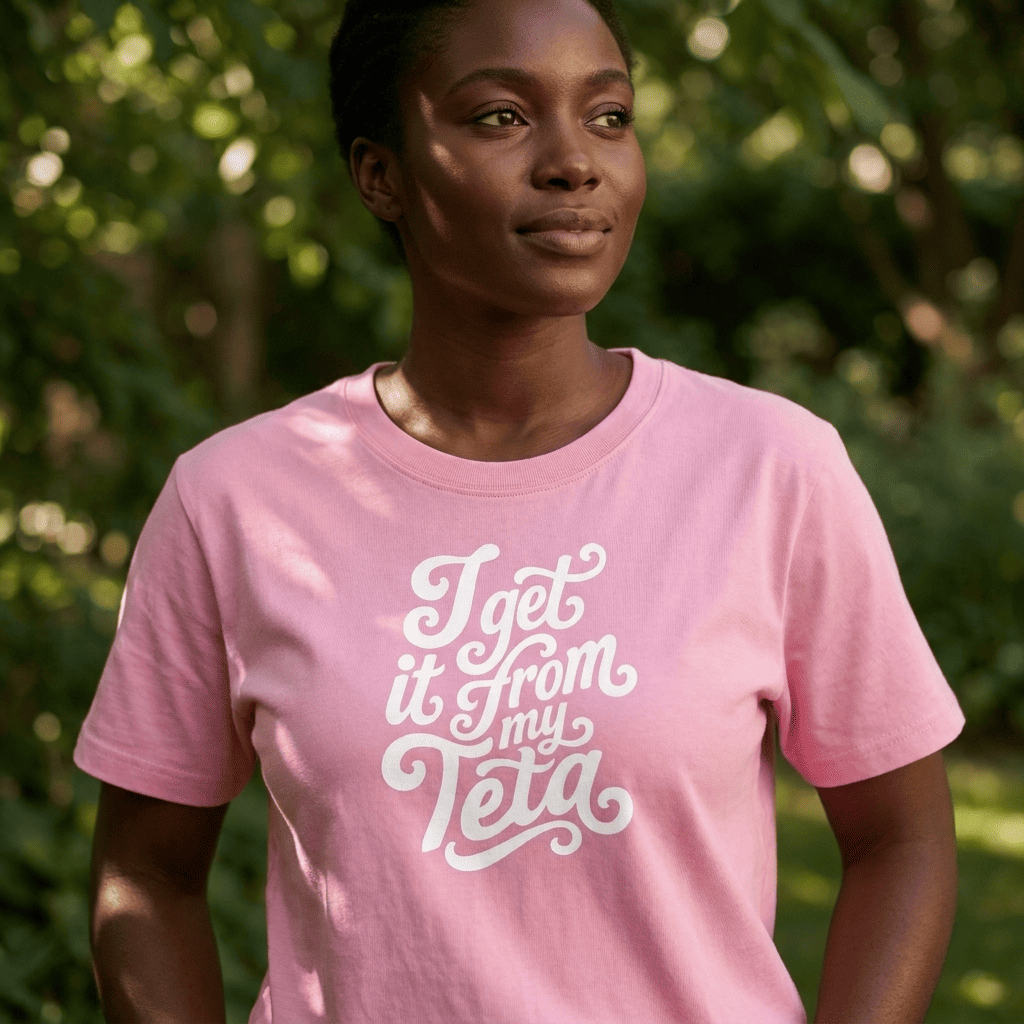 I Get It From My Teta Women’s Organic Ribbed T-Shirt