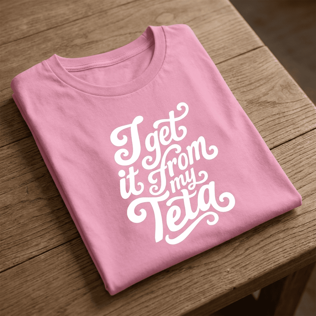 I Get It From My Teta Women’s Organic Ribbed T-Shirt