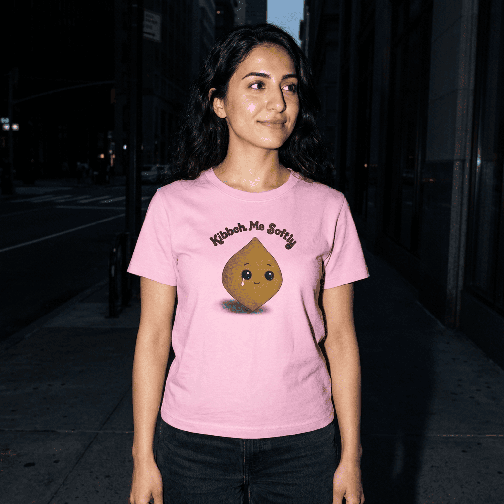Kibbeh Me Softly Women’s Organic Ribbed Neck T-Shirt