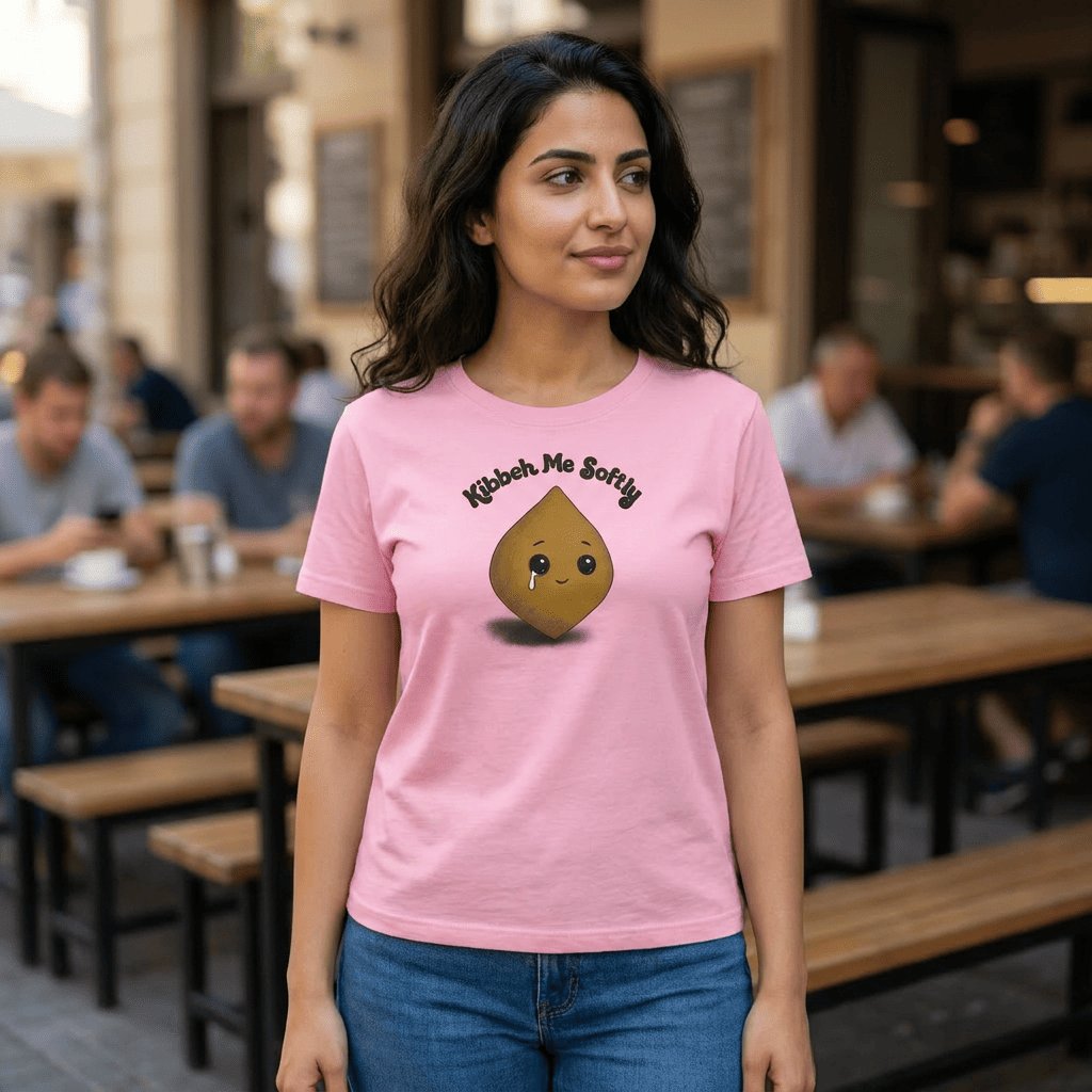 Kibbeh Me Softly Women’s Organic Ribbed Neck T-Shirt