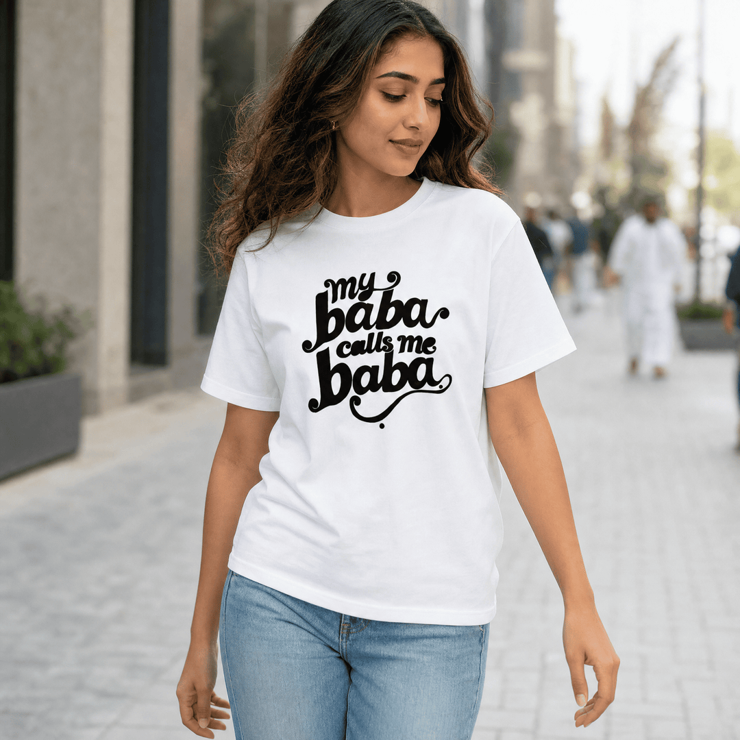 My Baba Calls Me Baba Unisex Cotton T-Shirt