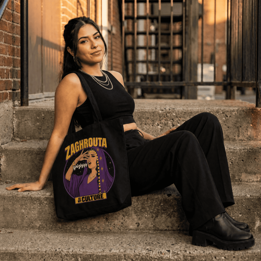 Zaghrouta Large Organic Tote Bag