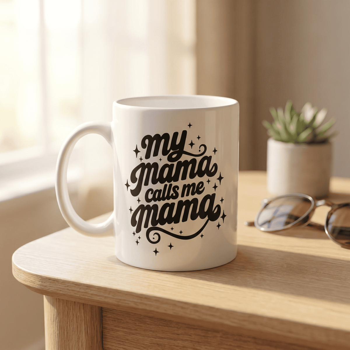My Mama Calls Me Mama ceramic mug, Arab mom gift by BOSA